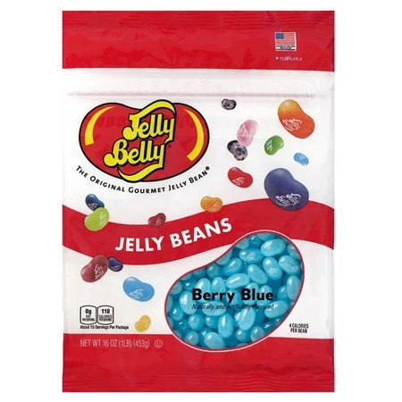 Jelly Belly Berry Blue Jelly Beans - 1 Pound (16 Ounces) of Berry Flavor Candy in a Resealable Bag | Walmart (US)