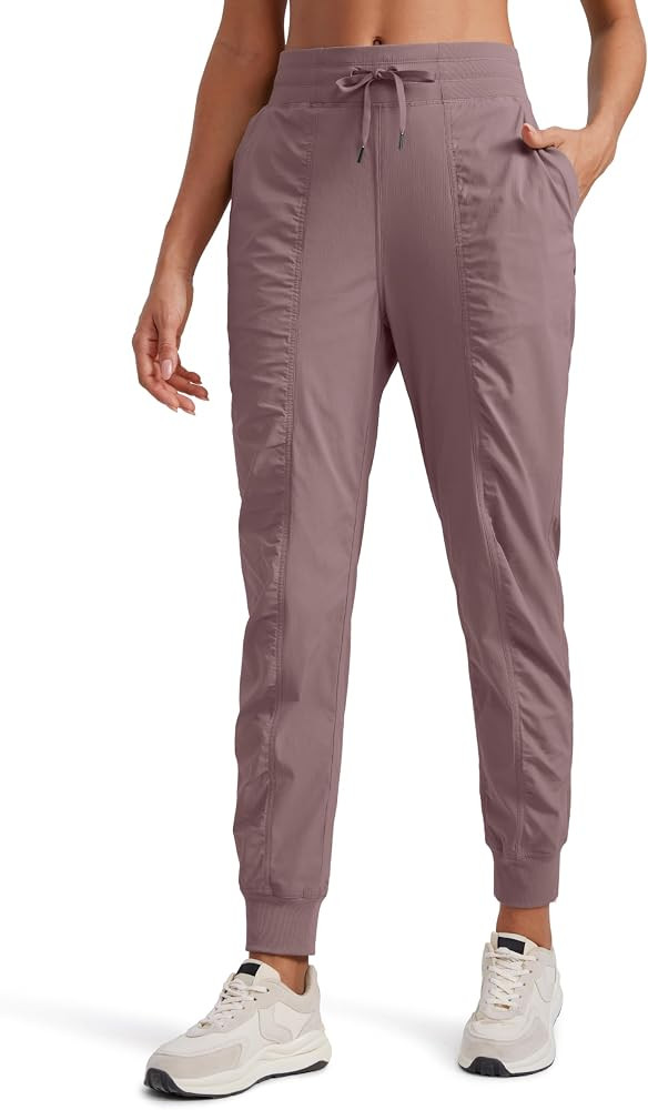 CRZ YOGA Lightweight Workout Joggers for Women, High Waisted Outdoor Running Casual Track Pants w... | Amazon (US)