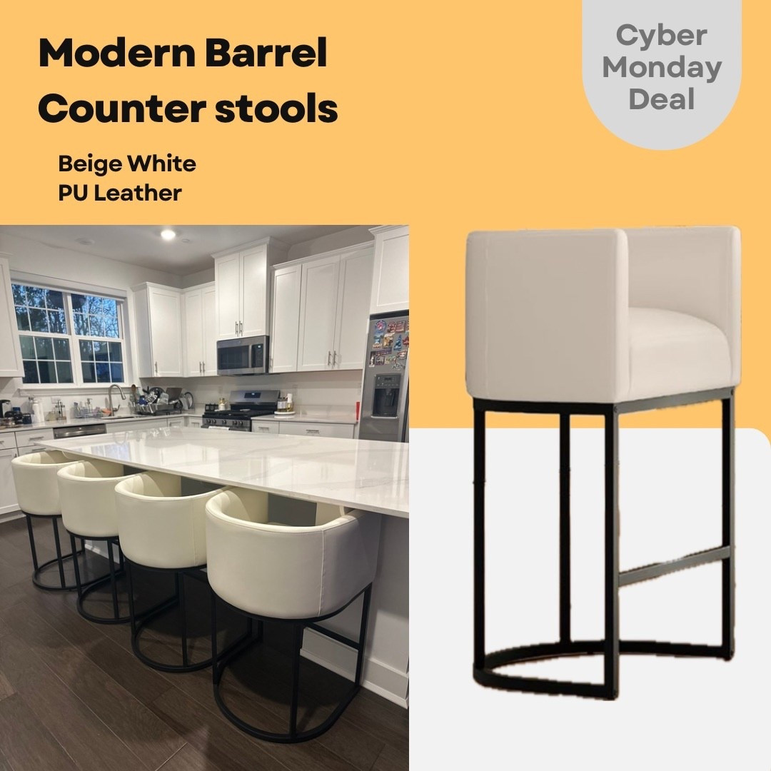 Amazon Home Favorites!
Modern Barrel Counter stools!

#LTKCyberWeek #LTKSaleAlert #LTKHome