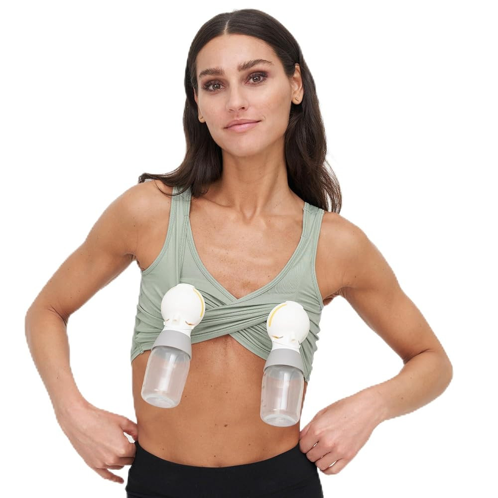 Larken Hands Free Pumping Bra for Breastfeeding | Breast Pump - Maternity Bras for Pregnancy, Pum... | Amazon (US)