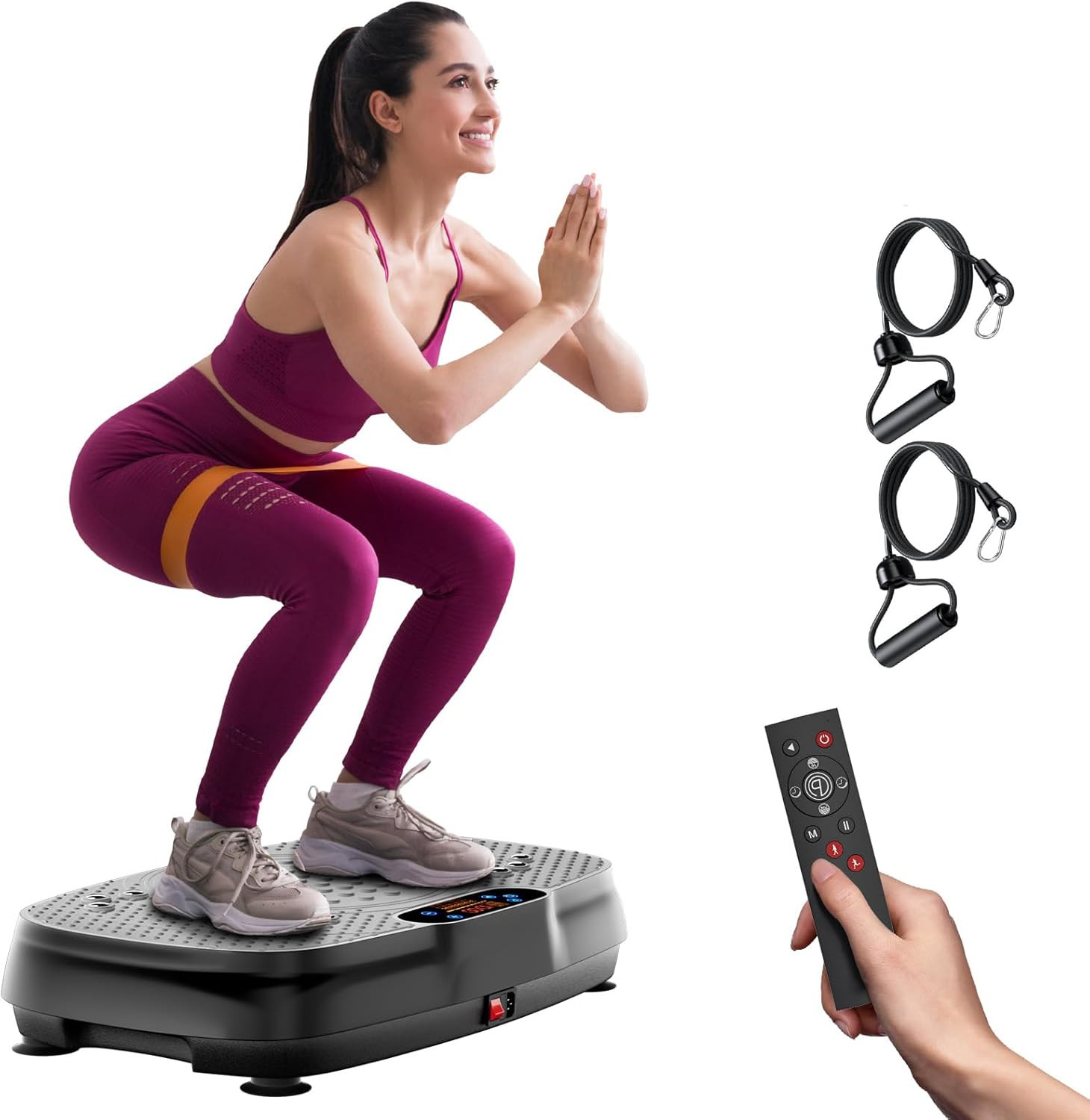 Vibration Plate Exercise Machine: TISSCARE Vibrating Plates for Weight Loss and Lymphatic Drainage, 400lbs Shake Plate Whole Body Workout Platform for Home Fitness Fat Burner Gifts | Amazon (US)