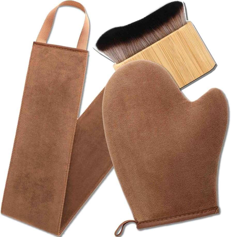 Self Tanning Mitt Self Tanner Mitt Applicator Kit 3 Pack Tanning Mitts Self Tanner Brush Back Tan... | Amazon (US)