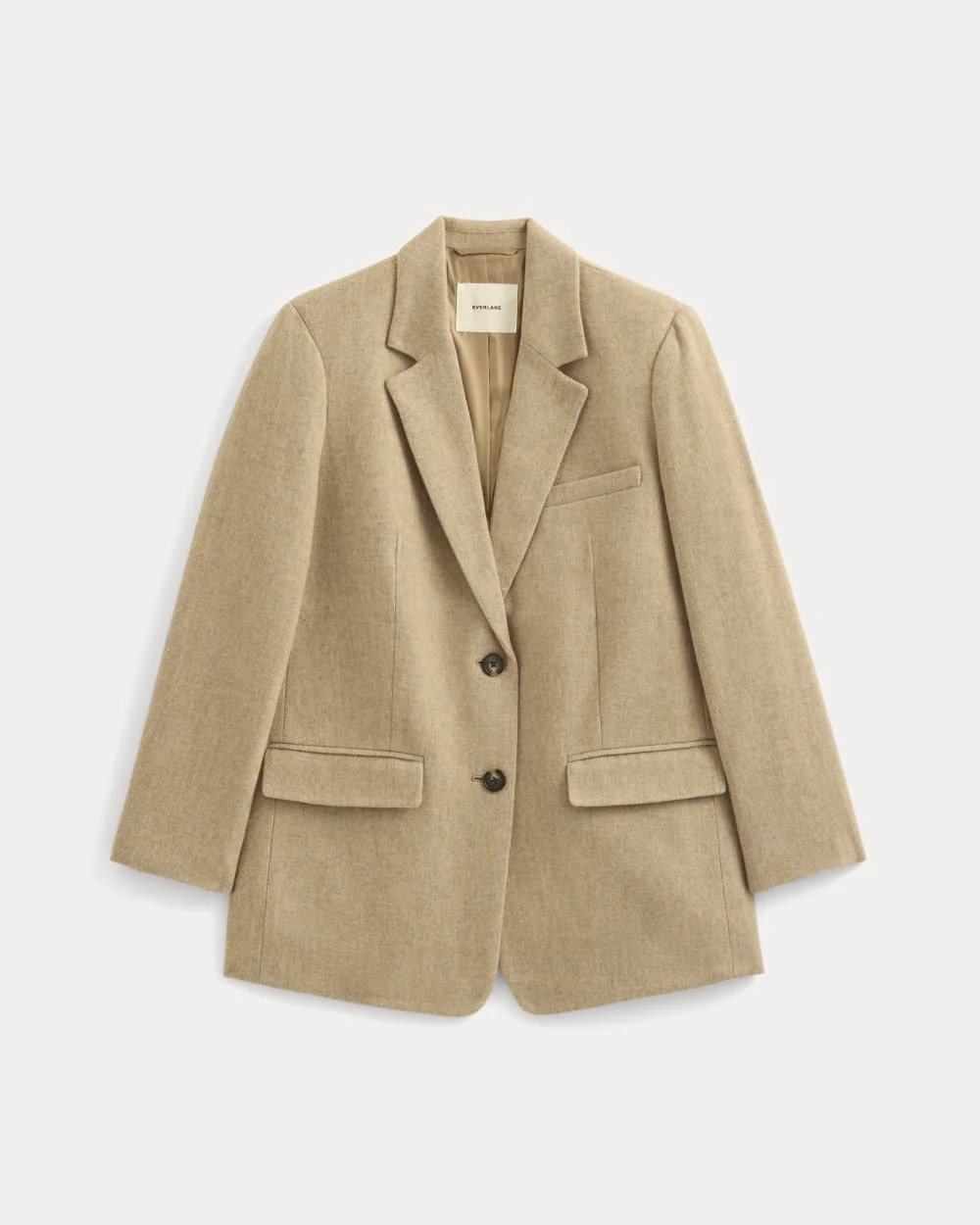 The Oversized Blazer in Wool | Taupe Herringbone | Everlane