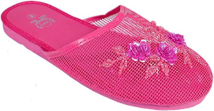 Women's Mesh Slippers With Sequin Available in 15 Colors | Amazon (US)