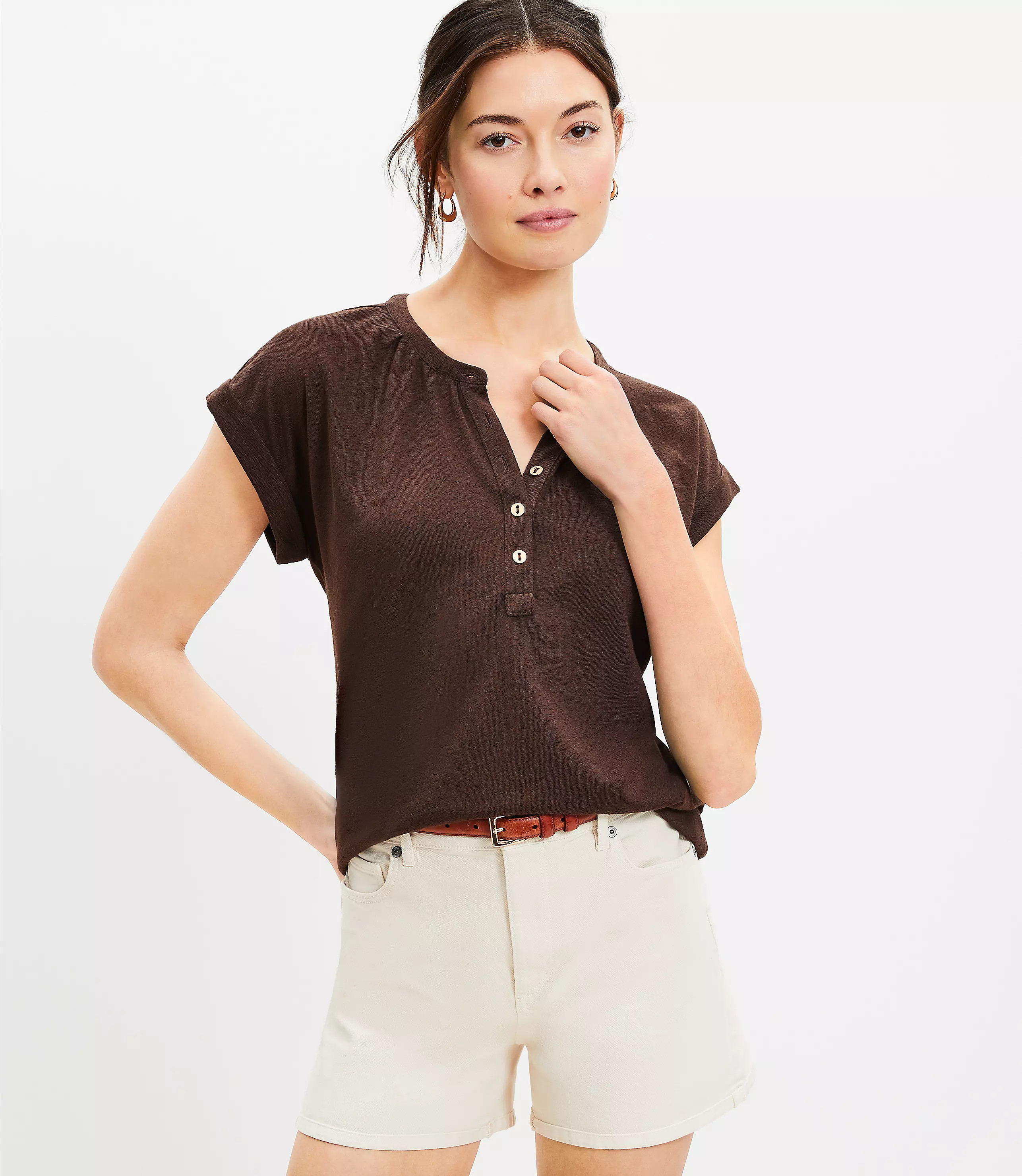 Dolman Henley Top | LOFT