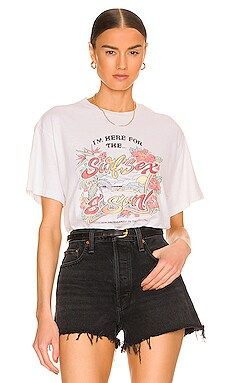RE/DONE Surf Sex Sun 90's Easy Tee in Vintage White from Revolve.com | Revolve Clothing (Global)