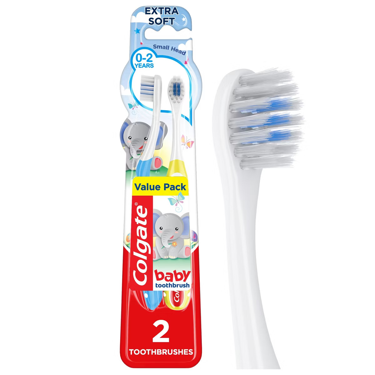Colgate My First Baby and Toddler Toothbrush Extra Soft - 2ct | Target