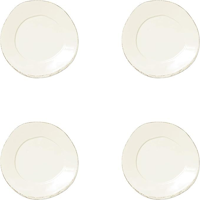 Vietri Italian Lastra Collection Dinnerware Sets (Linen, Salad Plates, Set of 4) | Amazon (US)