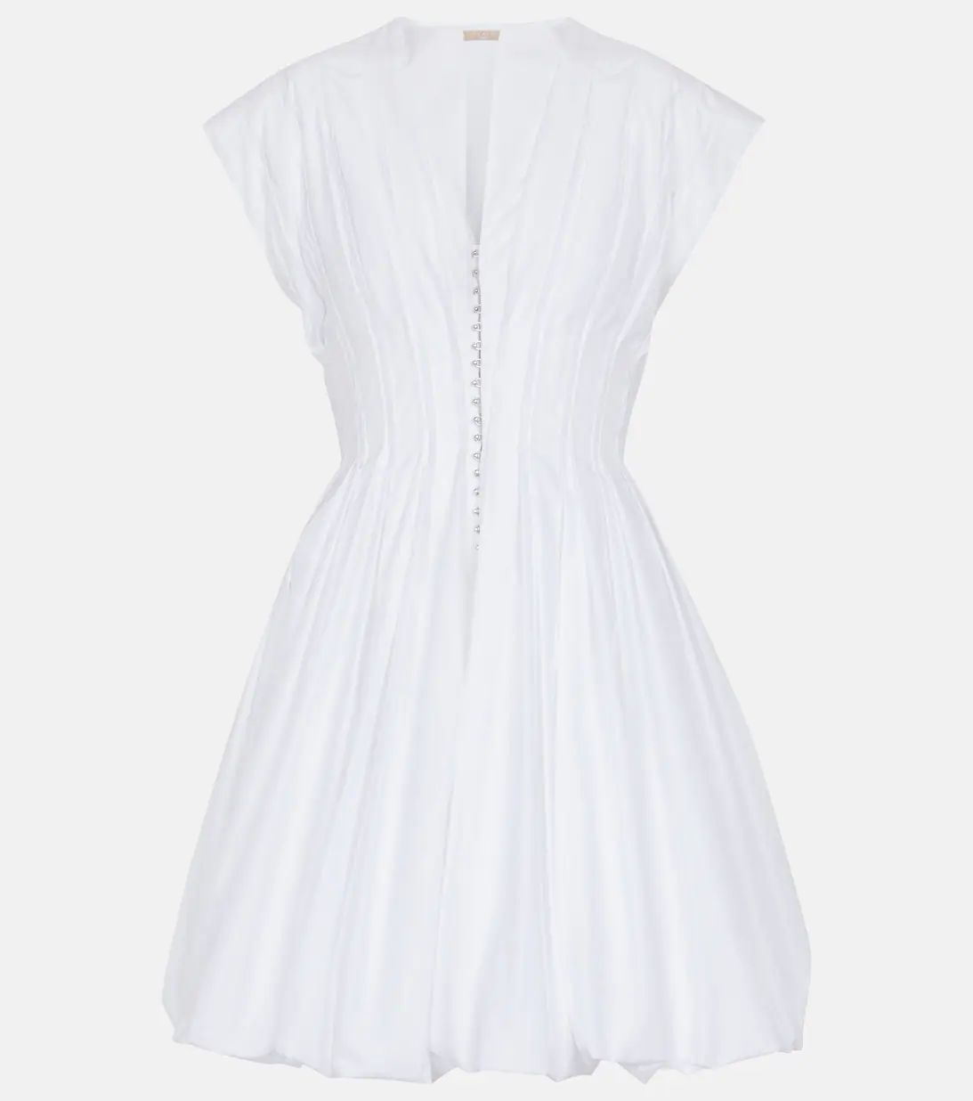 AlaïaCotton-blend pleated minidress | Mytheresa (US/CA)