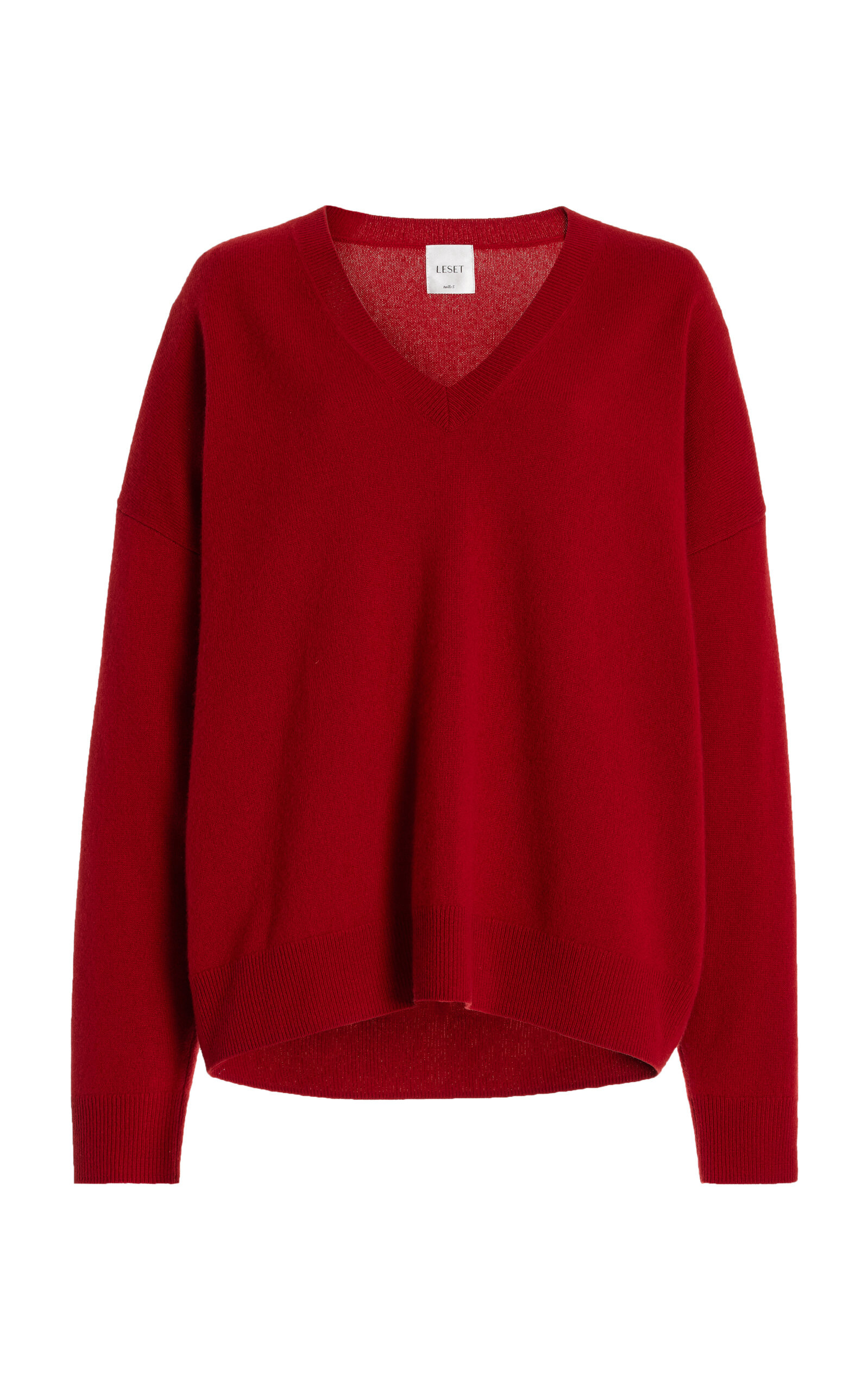 Leset - Zoe Wool-Cashmere Sweater - Red - L - Moda Operandi | Moda Operandi (Global)