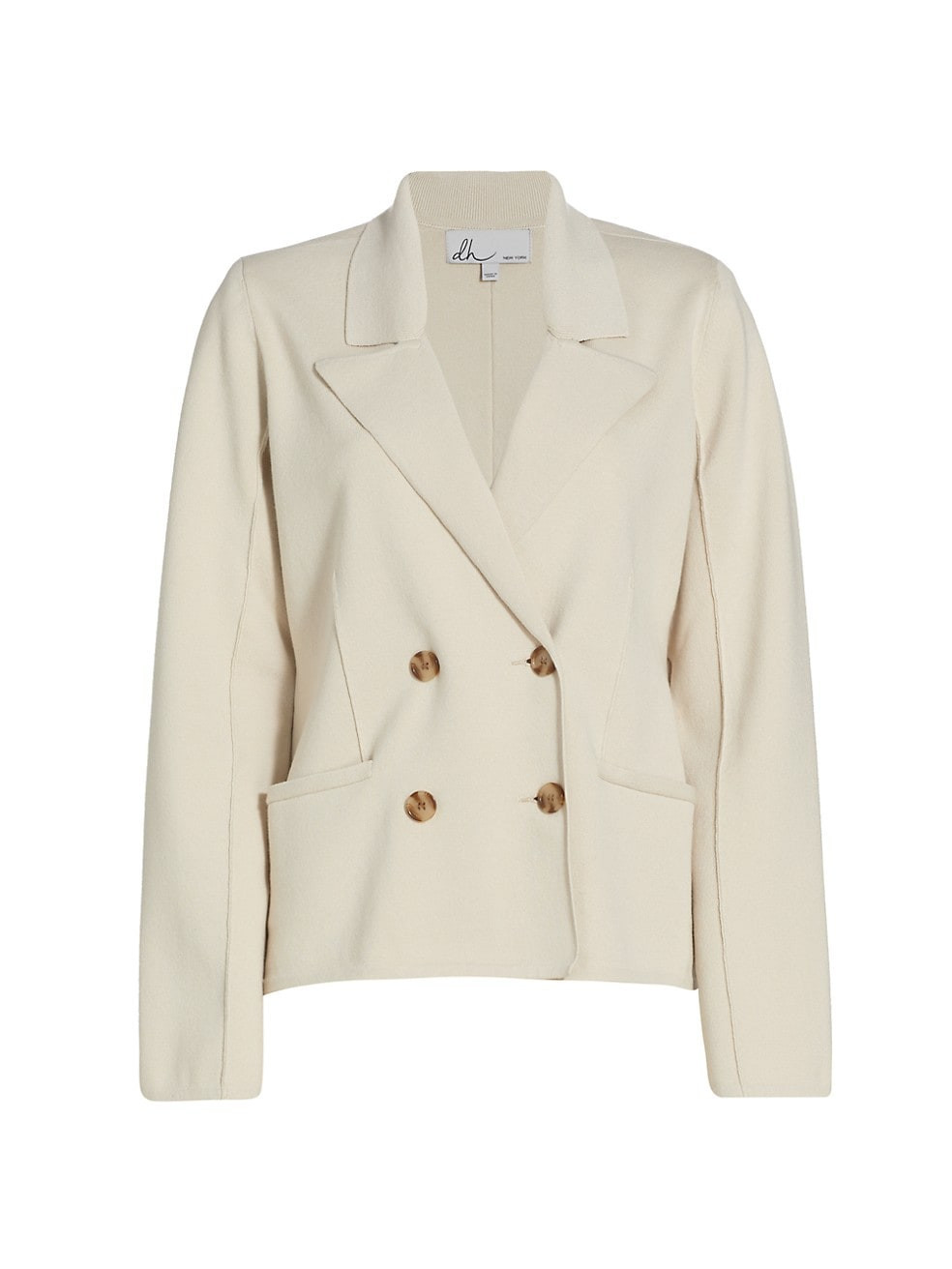 Kacey Double-Breasted Button-Front Jacket | White Blazer Outfit | Workwear | Work Outfit | Saks Fifth Avenue