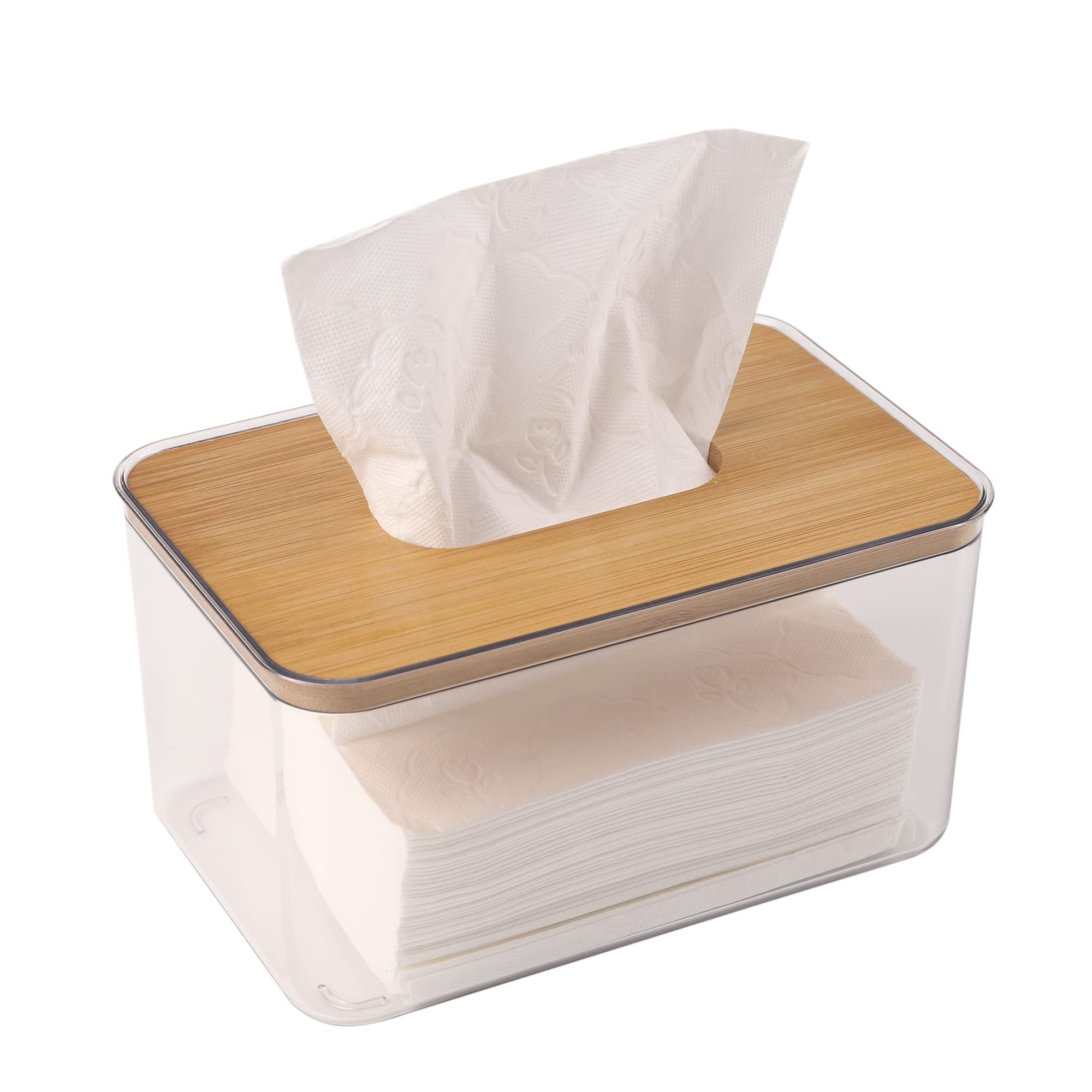 Acrylic Tissue Box, Acrylic Dryer Sheet Holder for Laundry Room, Table Clear Dryer Sheet Dispense... | Amazon (US)