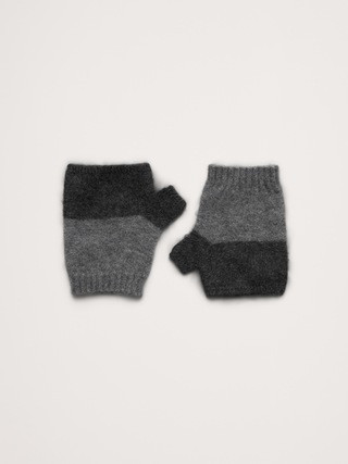 Brushed Wool-Cashmere Fingerless Gloves | Banana Republic (US)