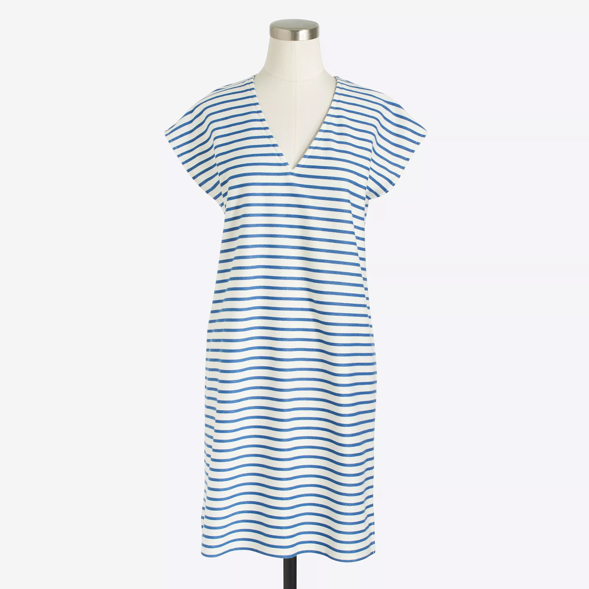 Striped V-neck dress | J.Crew Factory