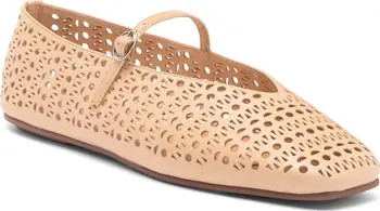 Jeffrey Campbell Khloe Perforated Square Toe Flat (Women) | Nordstromrack | Nordstrom Rack
