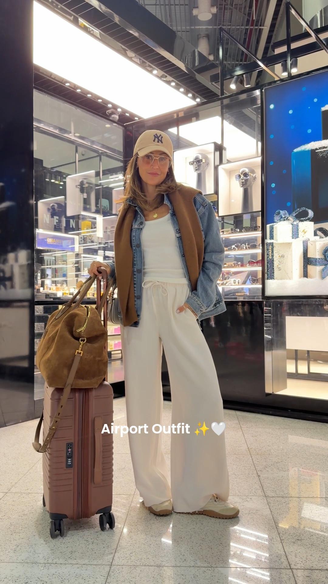 The pants that are worth the hype 🙌🏽🤎 comment TRAVEL and I’ll send you all the links! 

These are by far my most worn travel pants, wrinkle free fabric, elastic waist, chic and easy. This is the perfect layering outfit for summer travels - pants and jacket small

#LTKSeasonal #LTKTravel #LTKSaleAlert