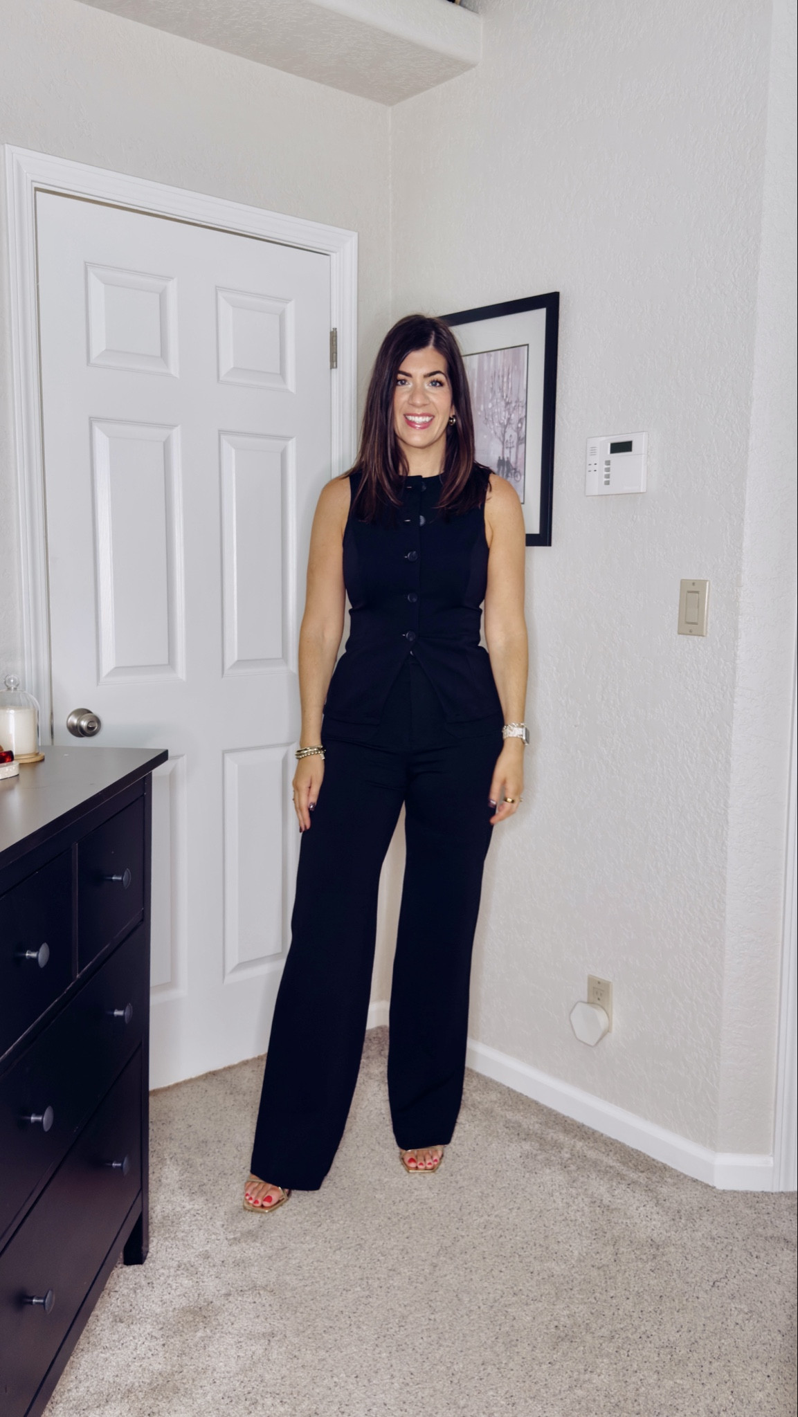 Anthro try on
In a medium vest and a 29 tall ponte knit pant


#LTKMidsize #LTKTall #LTKWorkwear