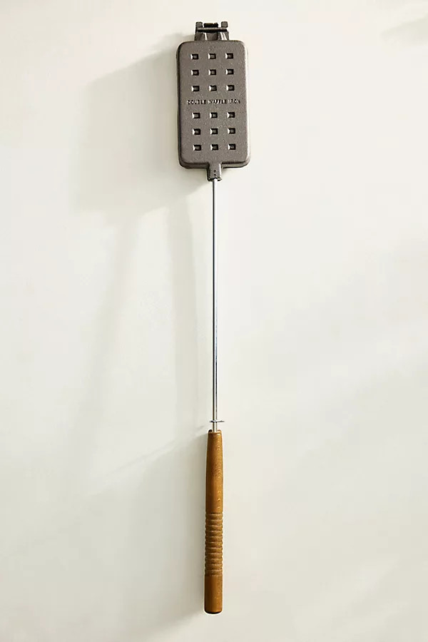 Cast Iron Fireside Waffle Iron | Anthropologie (US)