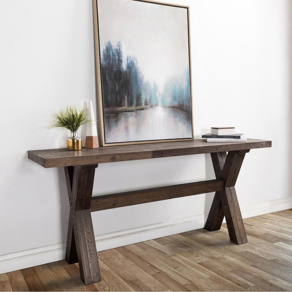 Carbon Loft Guerrero Reclaimed Pine Console Table (Wood - Natural Multi-Tone Finish) | Bed Bath & Beyond