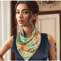 Silk Neckerchief, ""Tidepool"" Bandana Scarf, Fractal Design, Gift For Woman, Holiday Color, Scarf Girlfriend | Etsy (US)