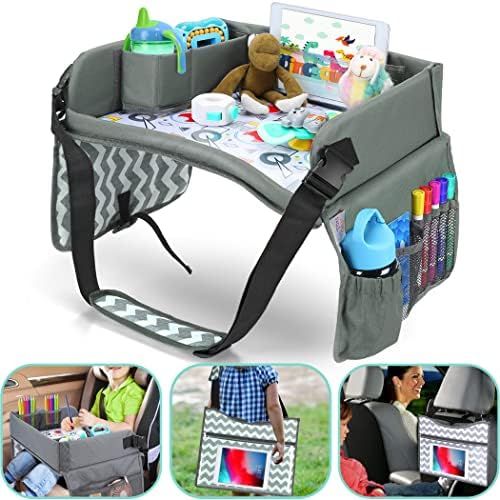 Kids Travel Tray - Car Seat Tray or Table as Road Trip Essentials – Children Kids Lap Desk as Travel | Amazon (US)