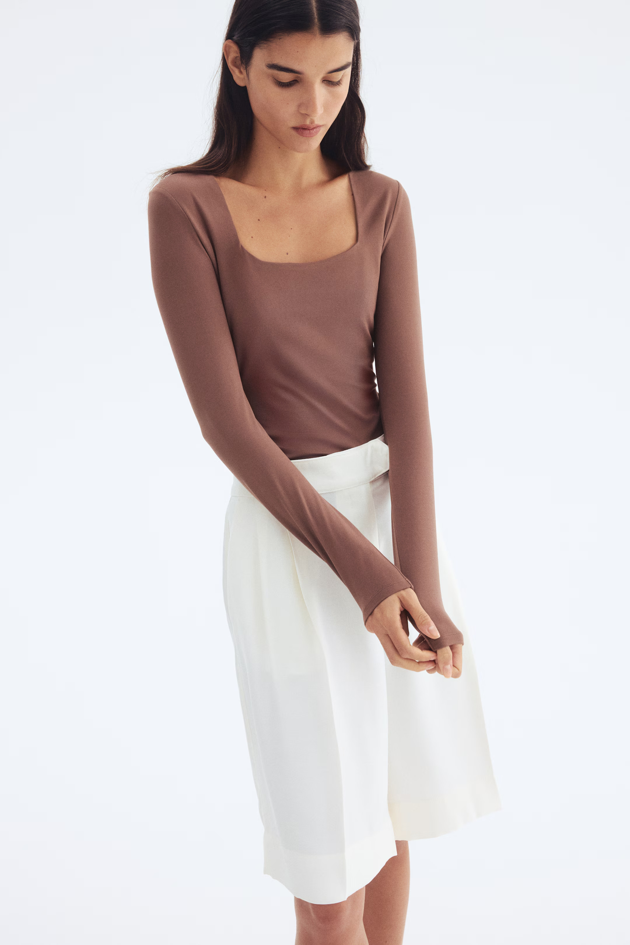 Long-sleeved Jersey Top | H&M (US + CA)