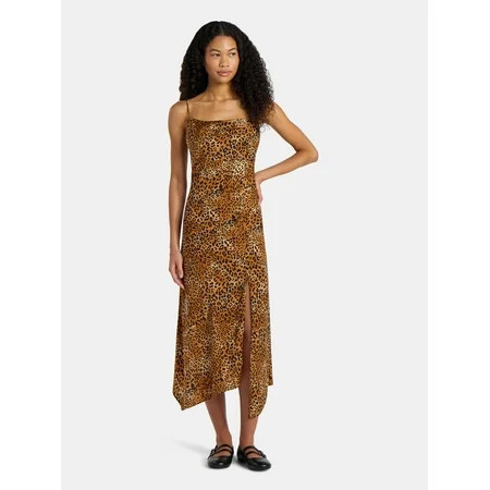 No Boundaries Cami Maxi Dress with Cowl Neck Women s | Walmart (US)