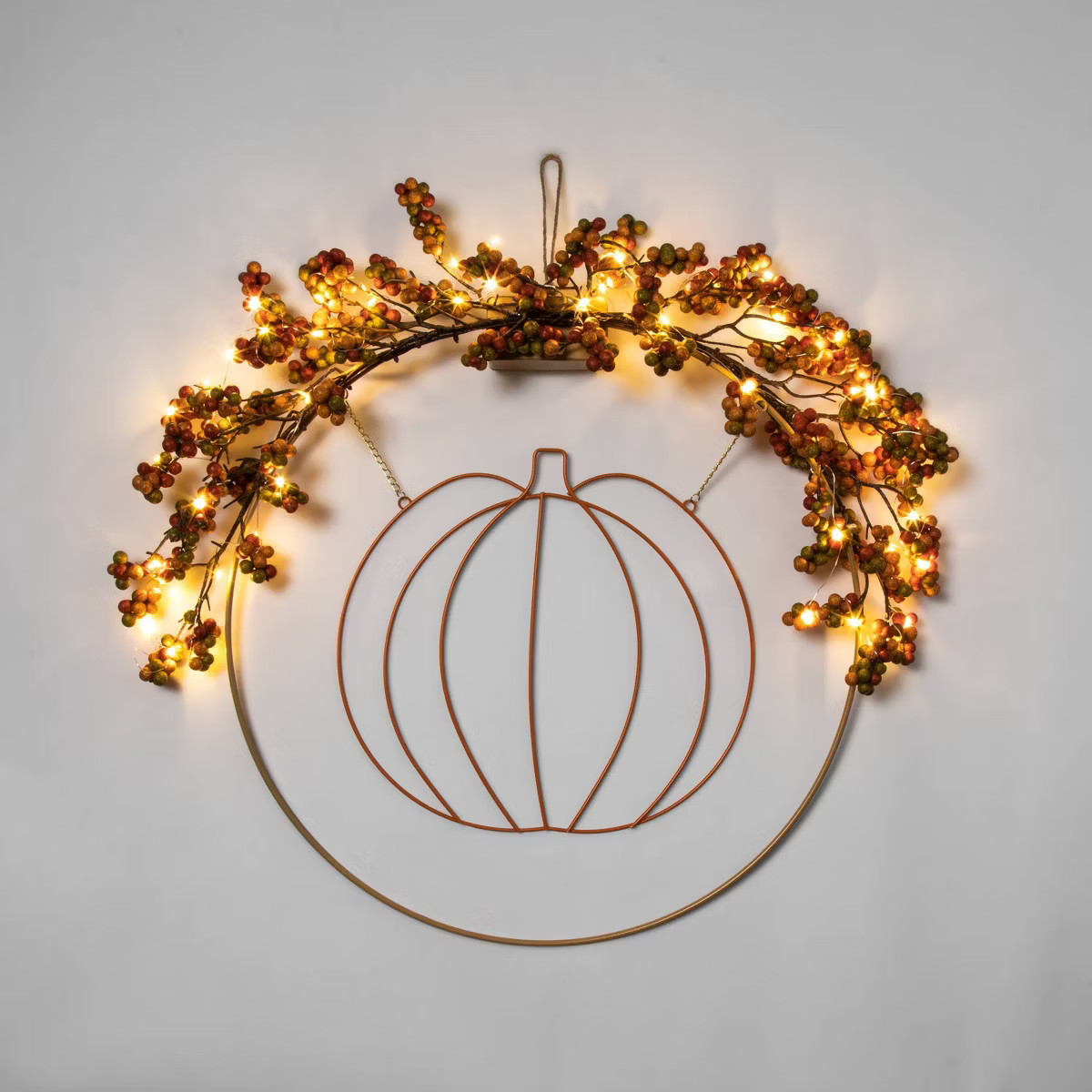 Harvest Light Up Fall Pumpkin Wreath - Hyde & EEK! Boutique™ | Target