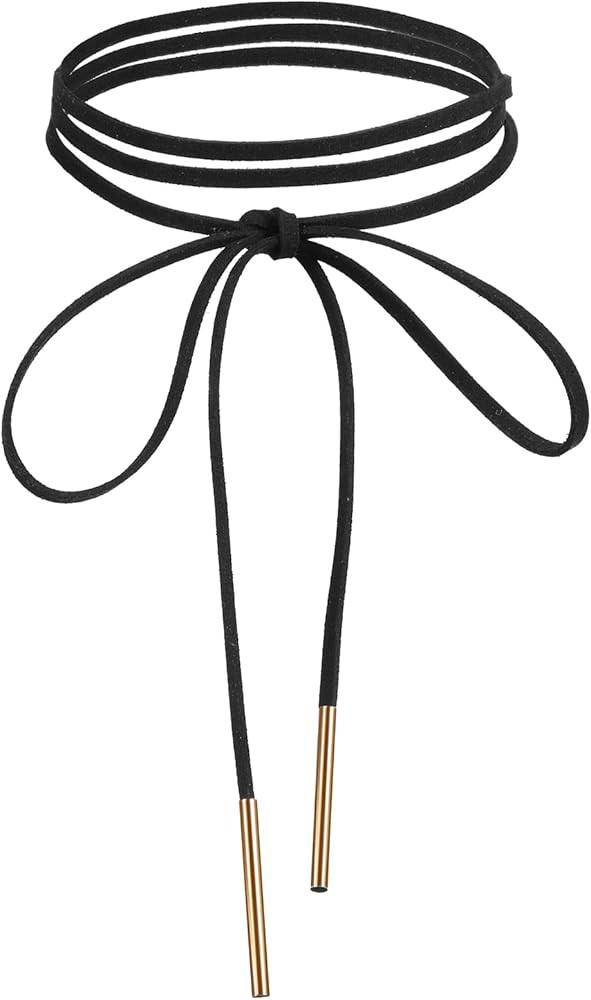 1 Pcs Black Choker Necklace for Women, Gothic Bow Choker, Velvet Choker with Gold Tube, Neck Chok... | Amazon (US)