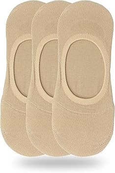 Women's 3 to 8 Pack Thin No Show Socks Non Slip Flat Boat Line | Amazon (US)