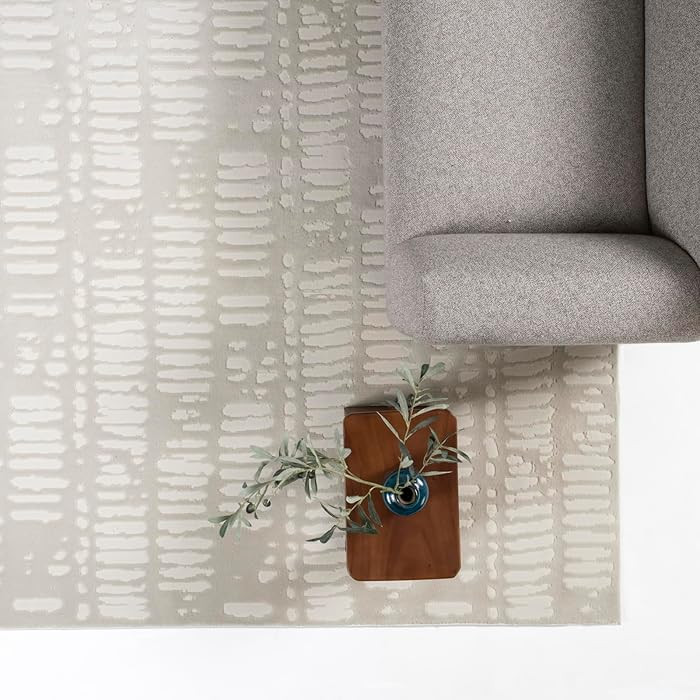 Revival Rugs Shell 6'7"x9' Washable Area Rug for Living Room Bedroom - 100% Recycled Oeko-TEX Cer... | Amazon (US)