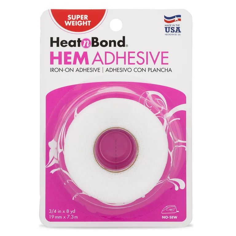 HeatnBond 0.75" White Super Weight Hem Tape, 8 Yards (1 pack) | Walmart (US)
