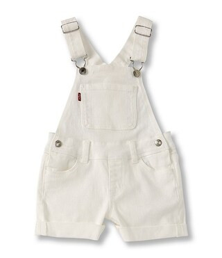 Levi's® Little Girls 2T-6X Destructed Denim Shortall | Dillard's