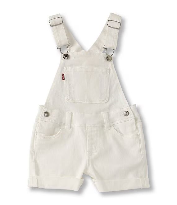 Levi's® Little Girls 2T-6X Destructed Denim Shortall | Dillard's