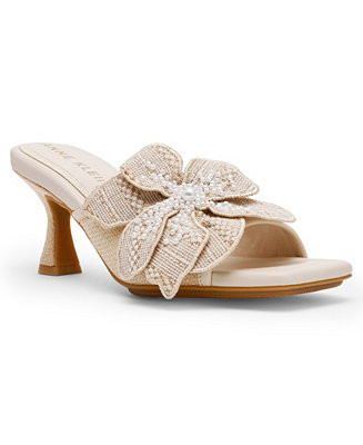 Women's Julia Floral Embroidered Slide Dress Sandals | Macy's