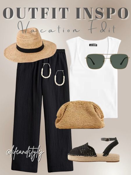 Vacation vibes: Embracing sun-kissed days and breezy nights with effortless style. From beach strolls to sunset cocktails, this ensemble is the epitome of laid-back luxury. #VacationReady #BeachLife #SummerStyle 

#LTKover40 #LTKSeasonal #LTKstyletip