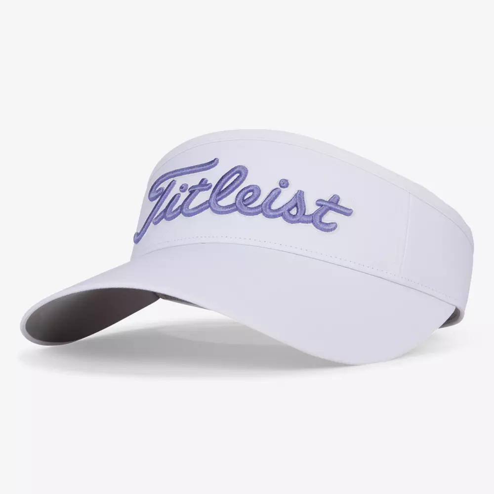 Titleist Women's Sundrop Visor, White/Lavender | PGA TOUR Superstore