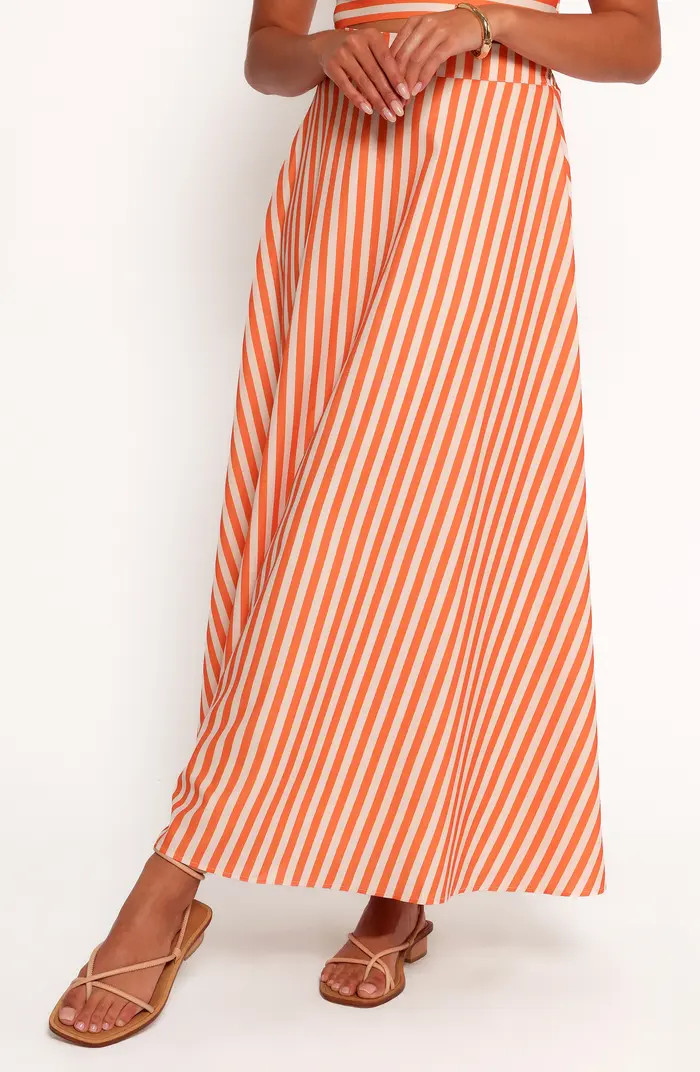 Serafina Stripe Crop Top & Maxi Skirt Set | Nordstrom