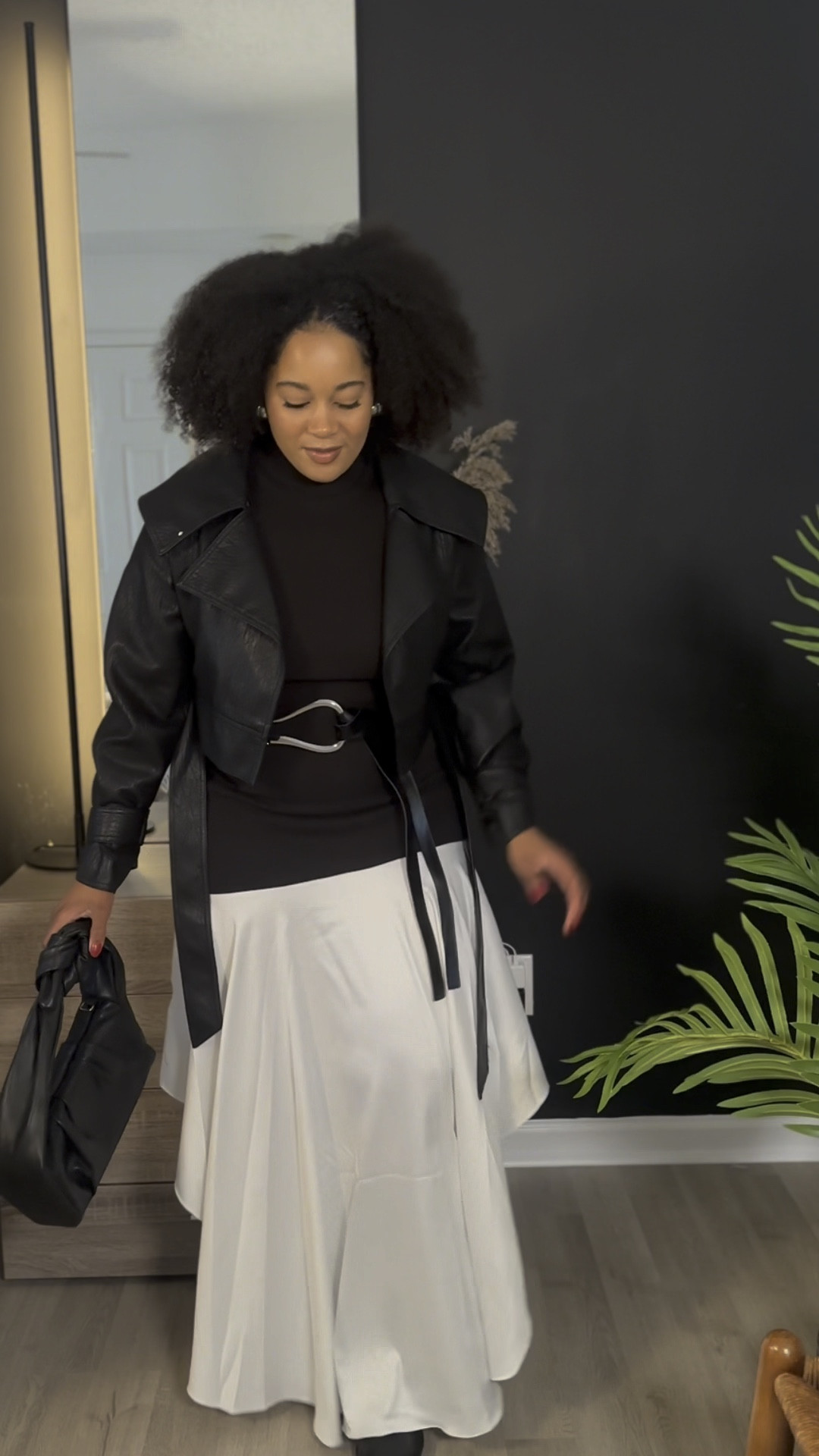 Dress is rented on nuuly ‘Mock Neck Twofer Dress'