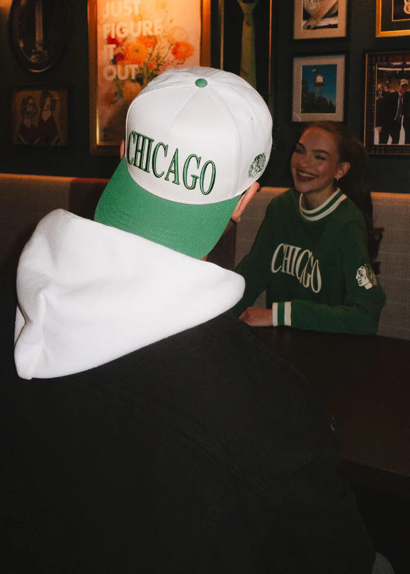 Chicago Blackhawks Puff Baseball Cap - Emerald | Alice & Wonder