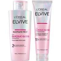L'Oréal Paris Elvive Glycolic Gloss Shampoo and Conditioner Set for Dull Hair | Look Fantastic (UK)