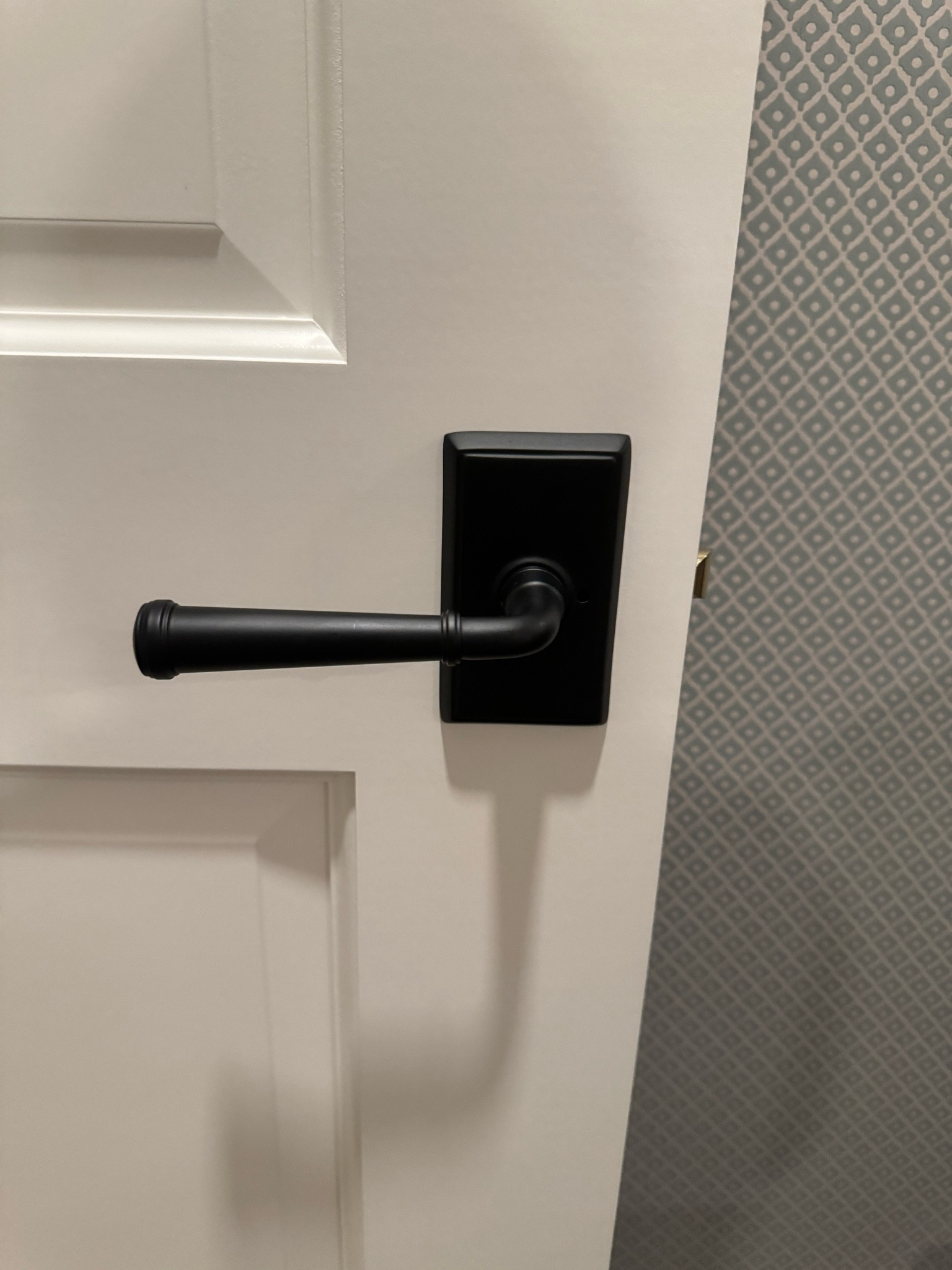 Our door hardware! We used flat black.

#LTKhome