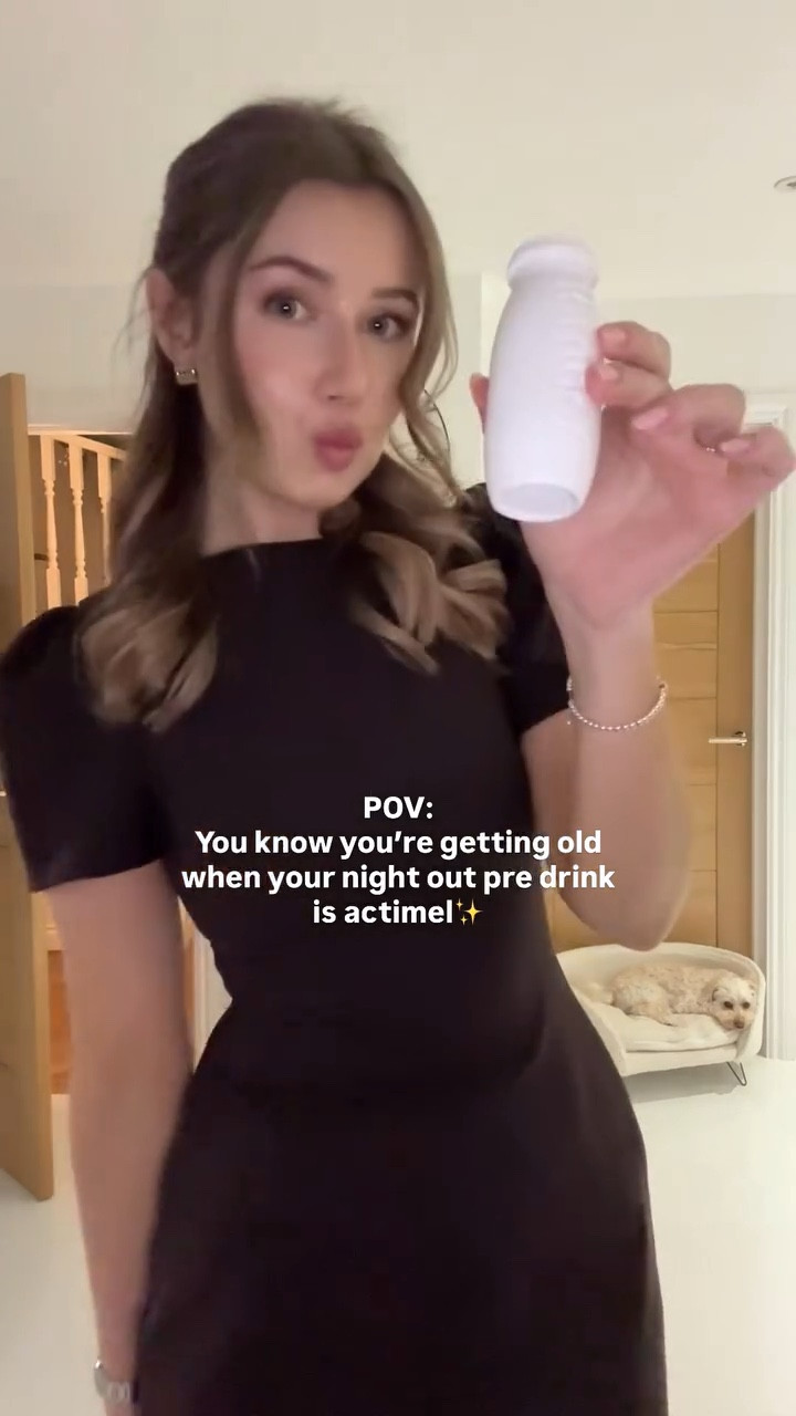 Bottoms up🥂 Girls got to put her gut health first lol

Dress it linked on my LTK (it’s @zara) x

#girlsnightout #guthealth