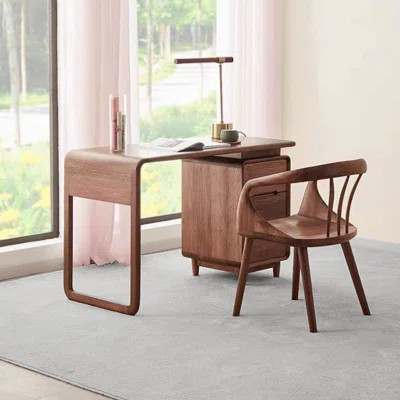 Solid wood desk and chair set | Wayfair North America
