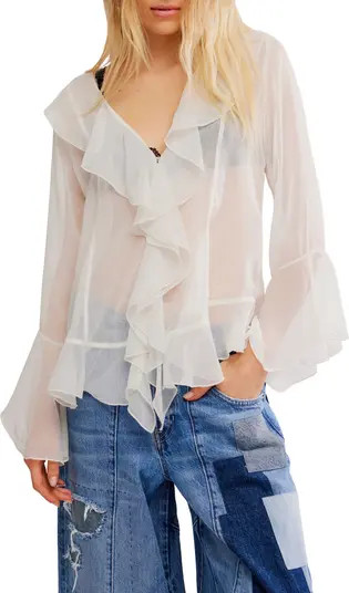 Tulula Ruffle Chiffon Top | Nordstrom Rack