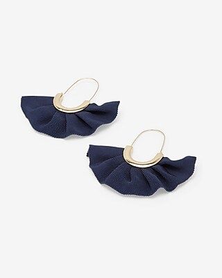 Ruffle Fabric Drop Earrings | Express