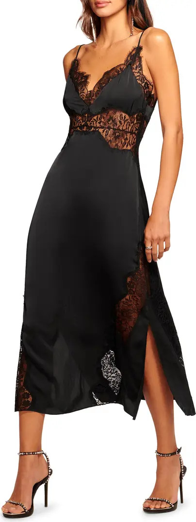 Ramy Brook Maren Lace Trim Satin Slipdress | Nordstrom | Nordstrom