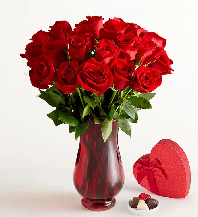 Romantic Red Roses | 1800flowers.com