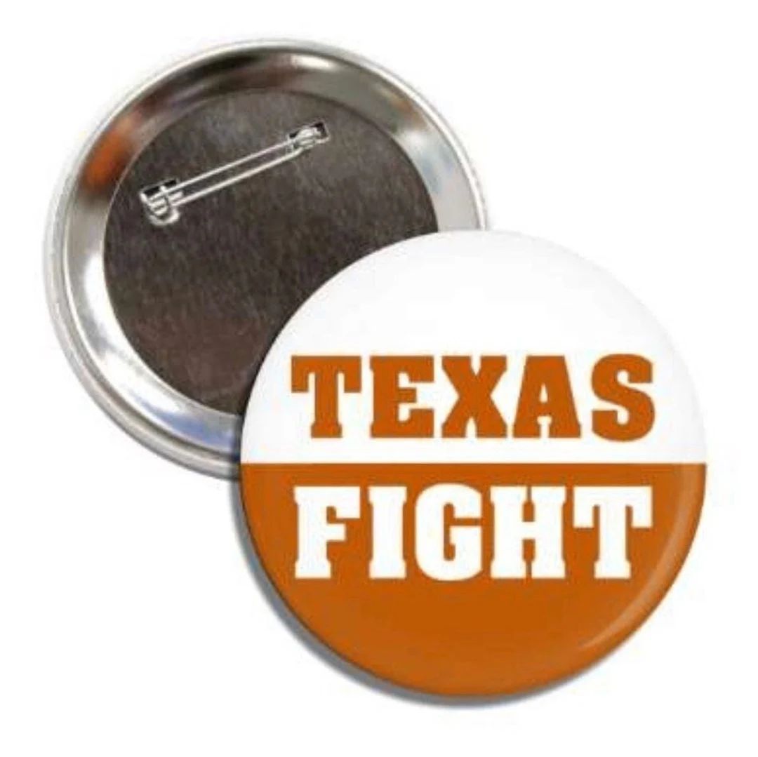 Texas Fight Texas Longhorns Gameday 3 Inch Pin Button - Etsy | Etsy (US)