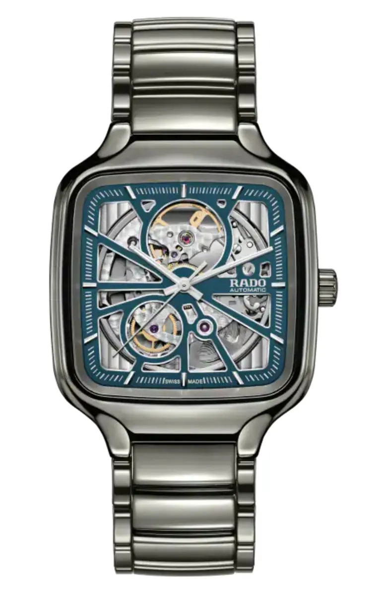 True Square Automatic Open Heart Bracelet Watch, 38mm | Nordstrom